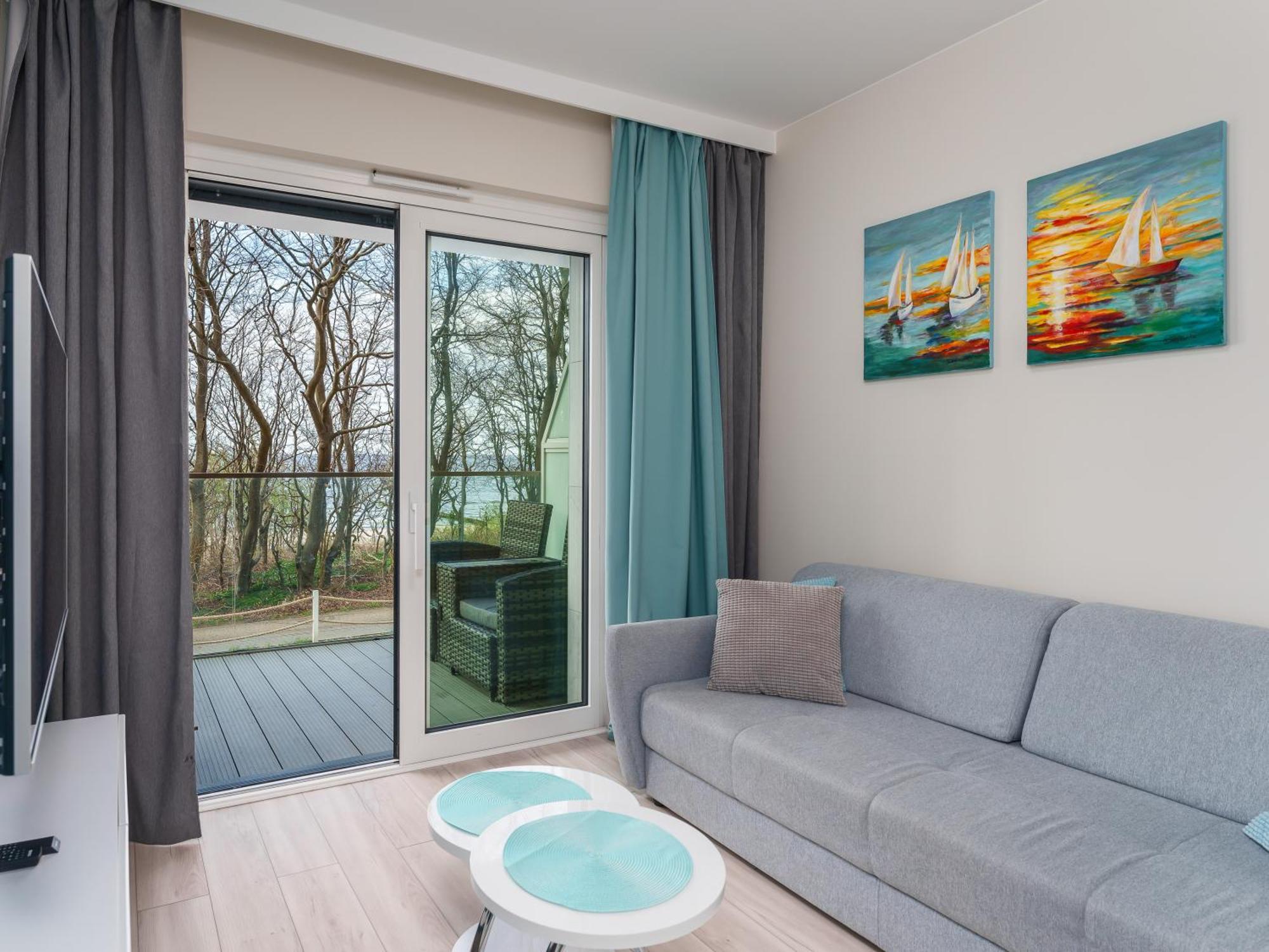 Apartament Z Widokiem Na Morze - Blekitna Perla By Perlowa Przystan Rent Сяноженти Екстериор снимка